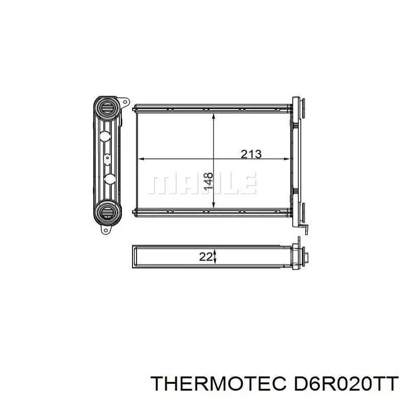 D6R020TT Thermotec radiador de calefacción