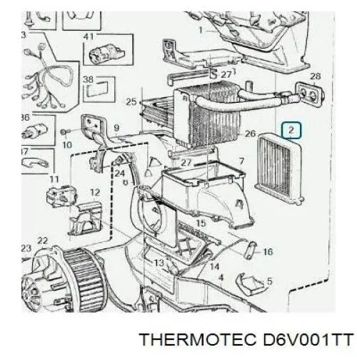 D6V001TT Thermotec radiador calefacción