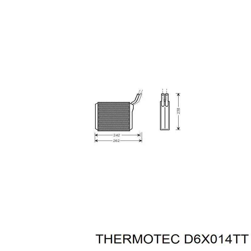 D6X014TT Thermotec radiador calefacción