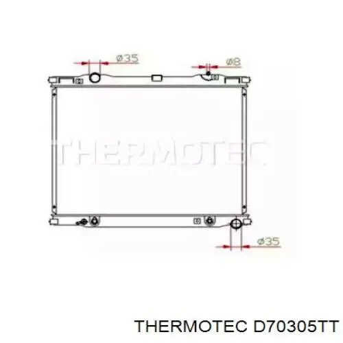 D70305TT Thermotec radiador