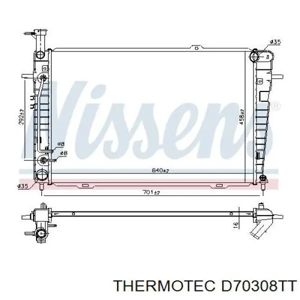 Radiador S253102E100 Hyundai/Kia