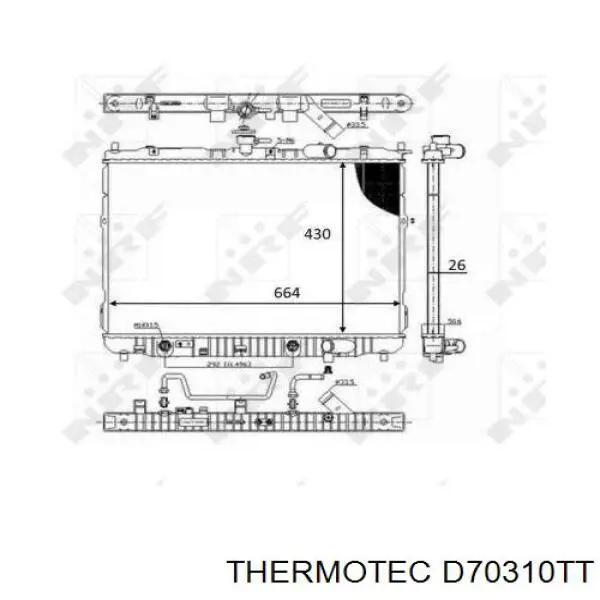 59046 NRF Refrigeración del motor