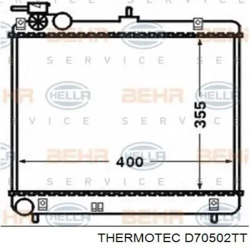 53257 NRF Refrigeración del motor