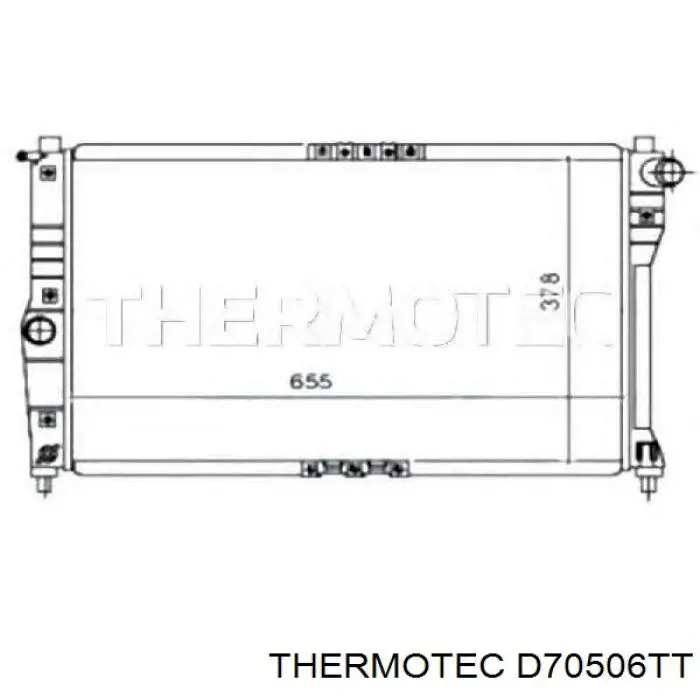 D70506TT Thermotec radiador