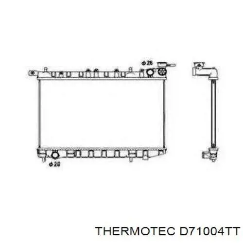 Comprar D71004TT Thermotec Radiador de auto