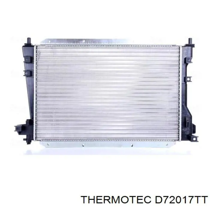 D72017TT Thermotec radiador refrigeración del motor