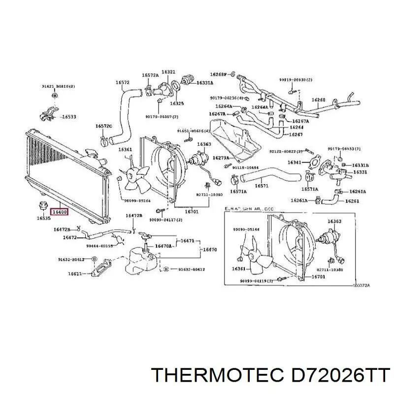 D72026TT Thermotec radiador