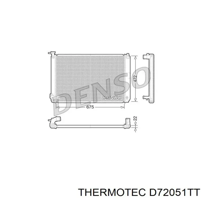 D72051TT Thermotec radiador