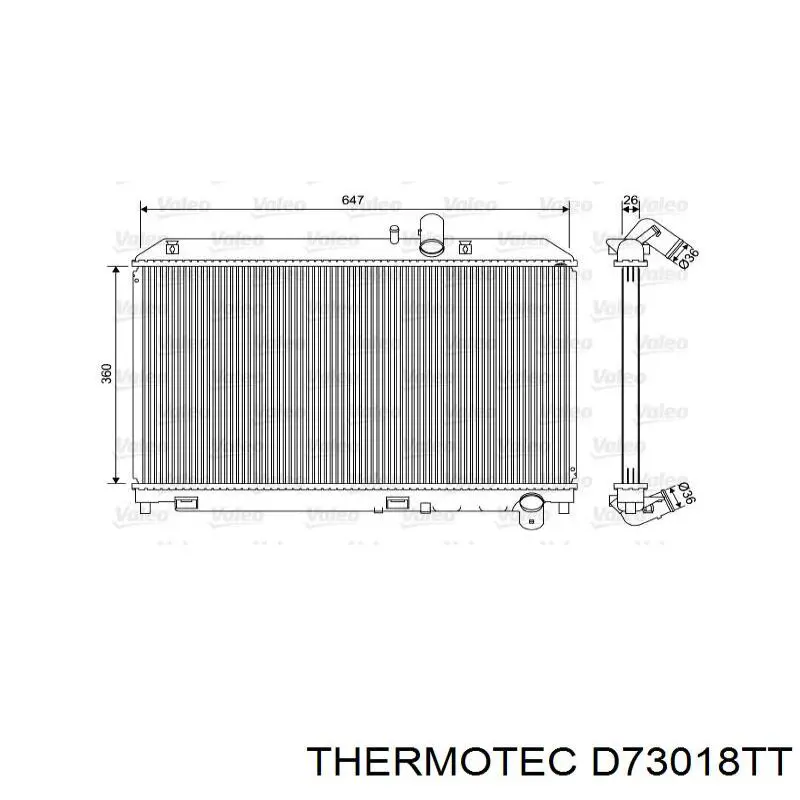 D73018TT Thermotec radiador
