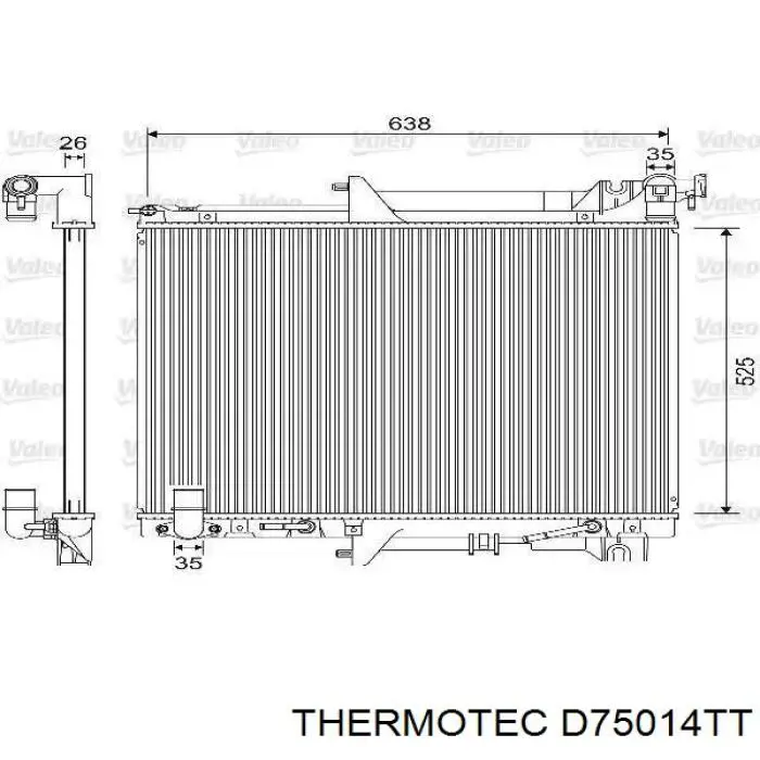D75014TT Thermotec radiador