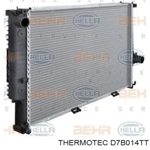 D7B014TT Thermotec radiador refrigeración del motor