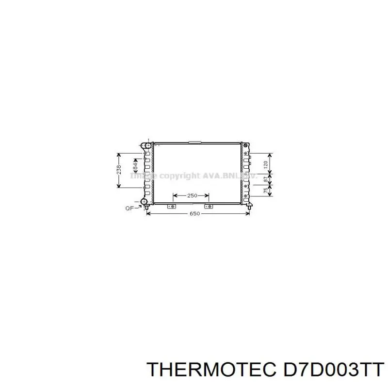 D7D003TT Thermotec radiador