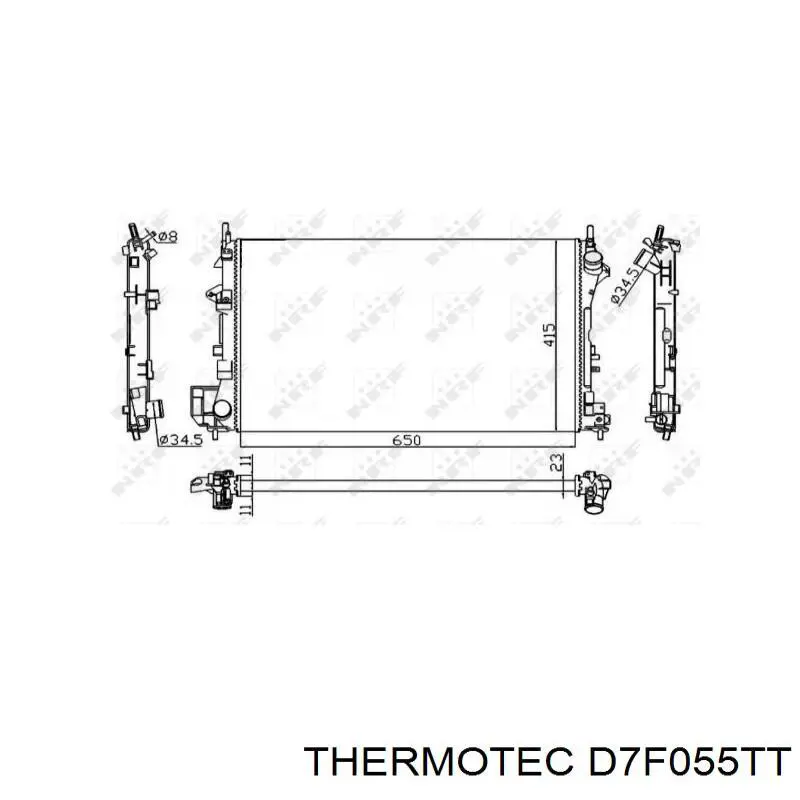 D7F055TT Thermotec radiador