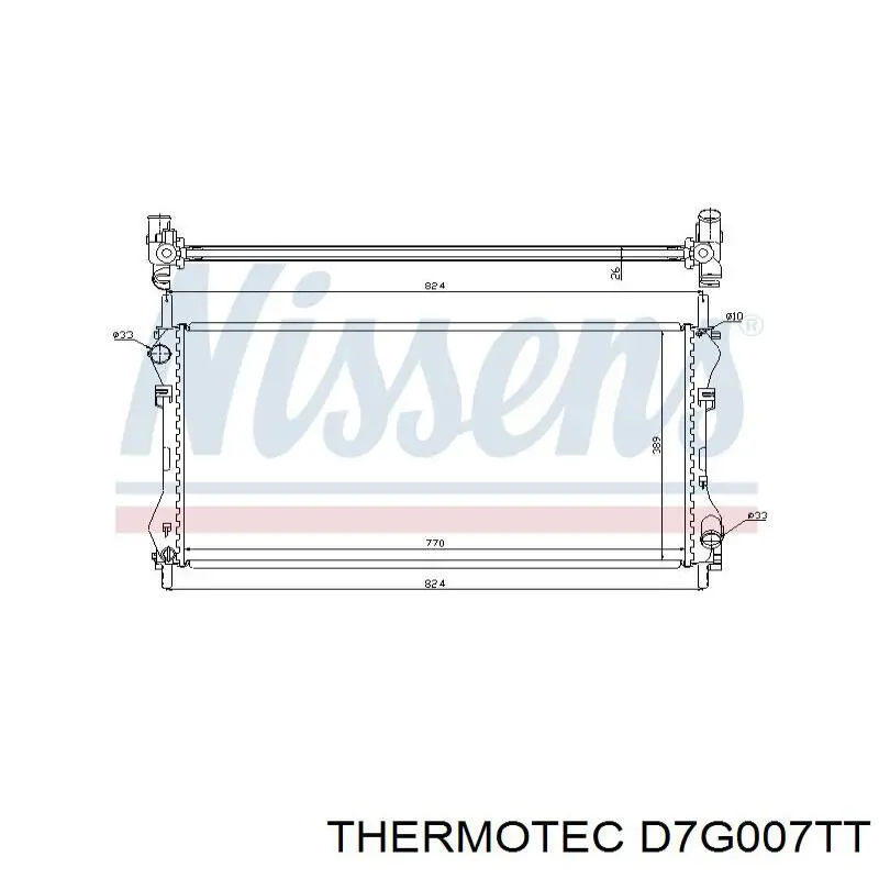 Água radiador Thermotec D7G007TT precio, desde 95,83 EUR