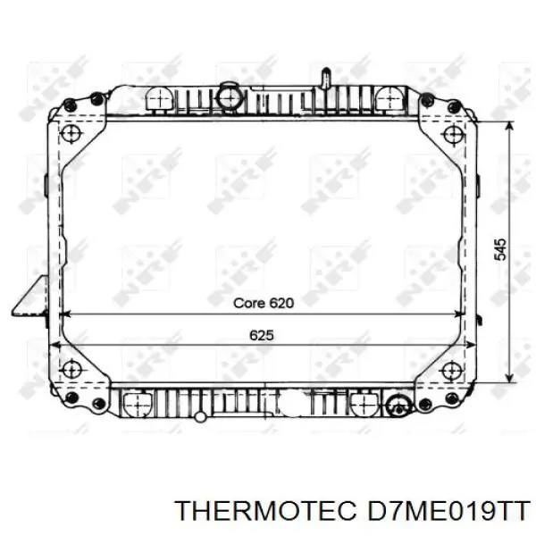D7ME019TT Thermotec radiador