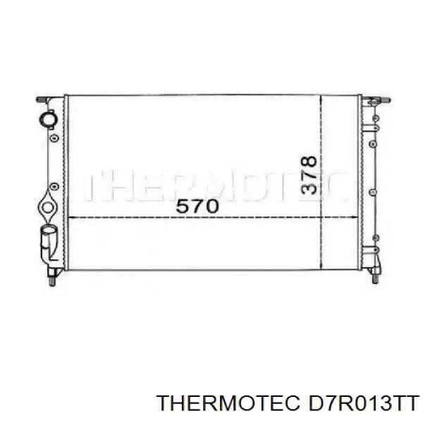 D7R013TT Thermotec radiador