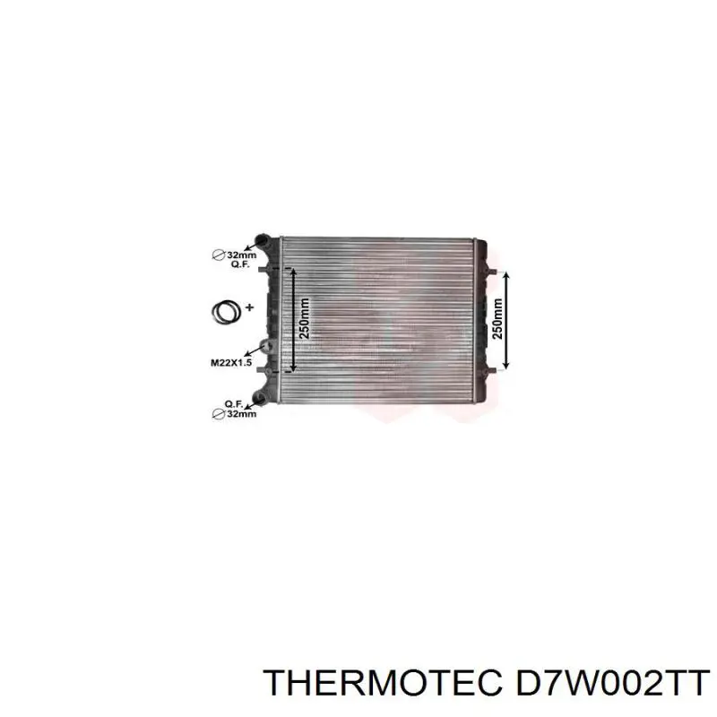Comprar D7W002TT Thermotec Radiador de auto