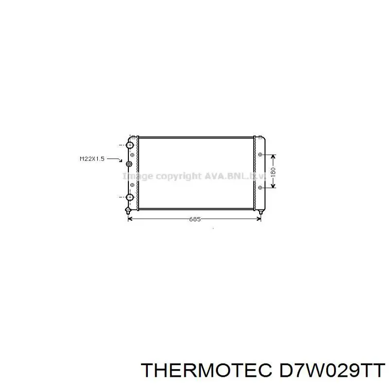 Comprar 6KO121253K VAG Radiador de auto