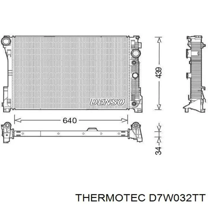 Radiador 7M0121253K VAG