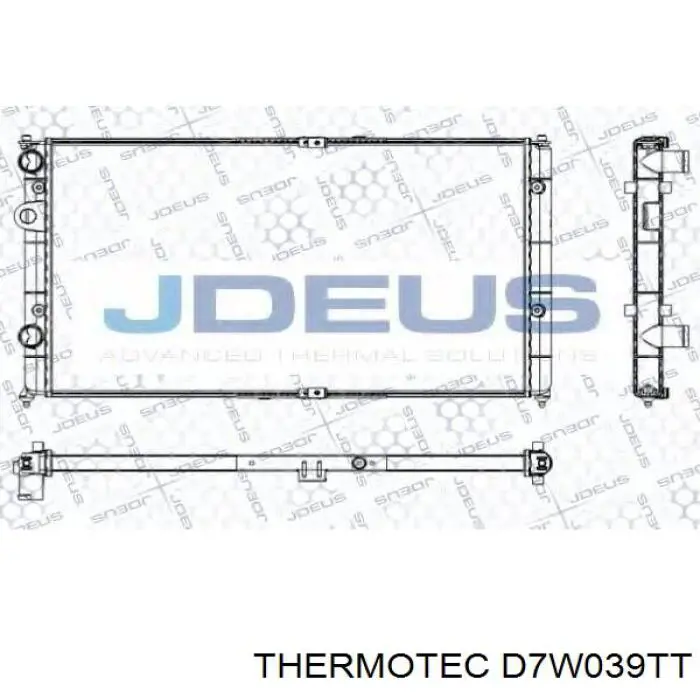 D7W039TT Thermotec radiador refrigeración del motor