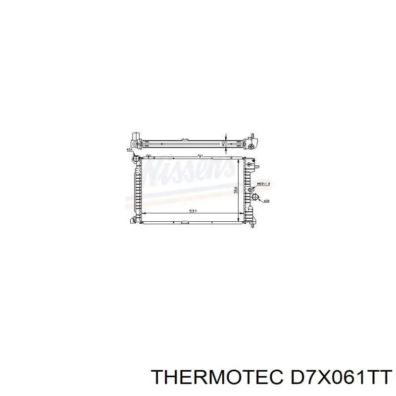 D7X061TT Thermotec radiador