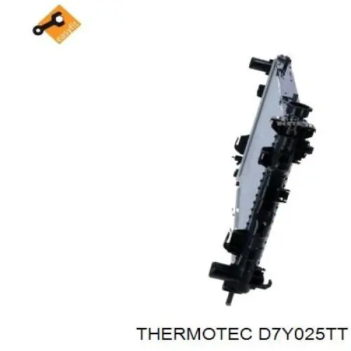 D7Y025TT Thermotec radiador refrigeración del motor