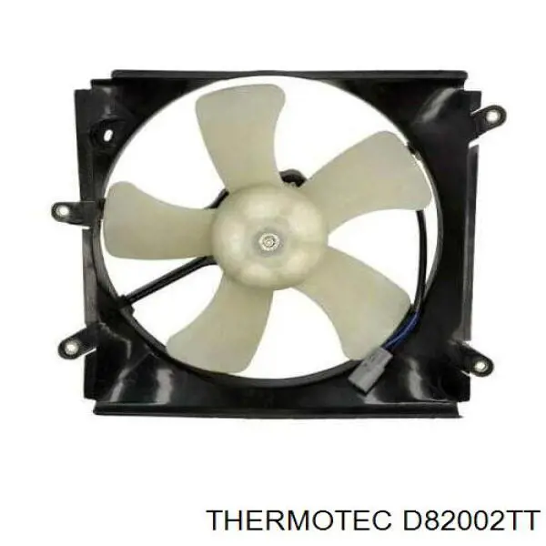 D82002TT Thermotec difusor de radiador, aire acondicionado, completo con motor y rodete