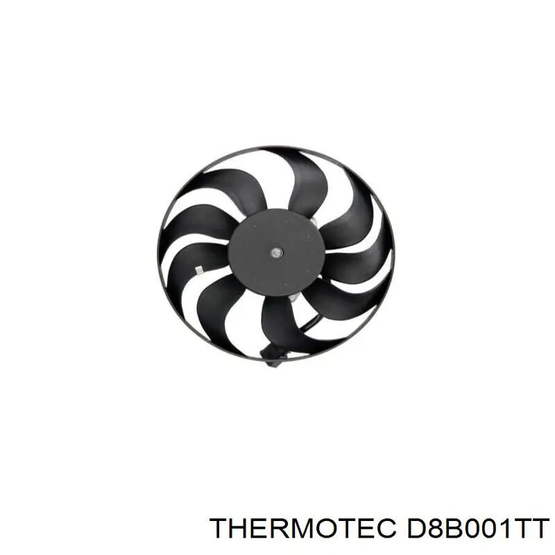 Comprar D8B001TT Thermotec Difusor del radiador del aire acondicionado con ventilador y motor