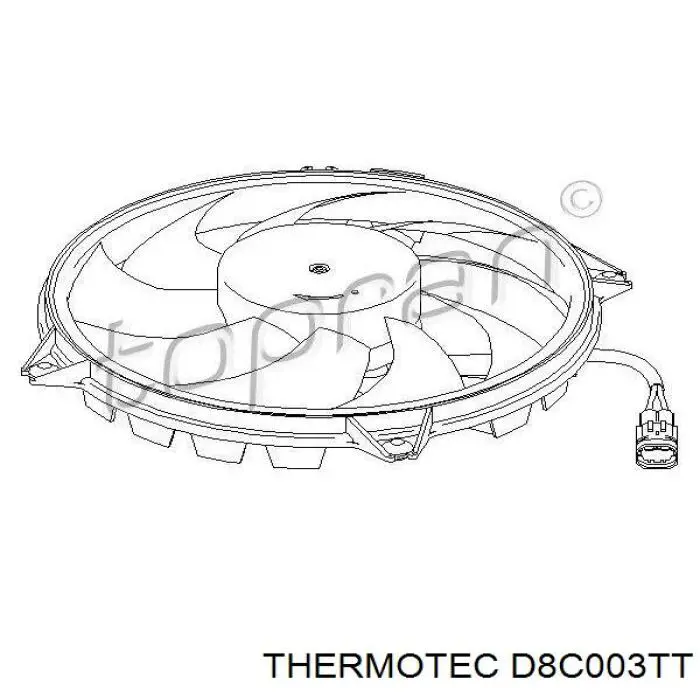 D8C003TT Thermotec ventilador del motor
