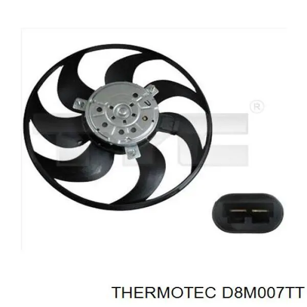 D8M007TT Thermotec ventilador (rodete +motor refrigeración del motor con electromotor completo)