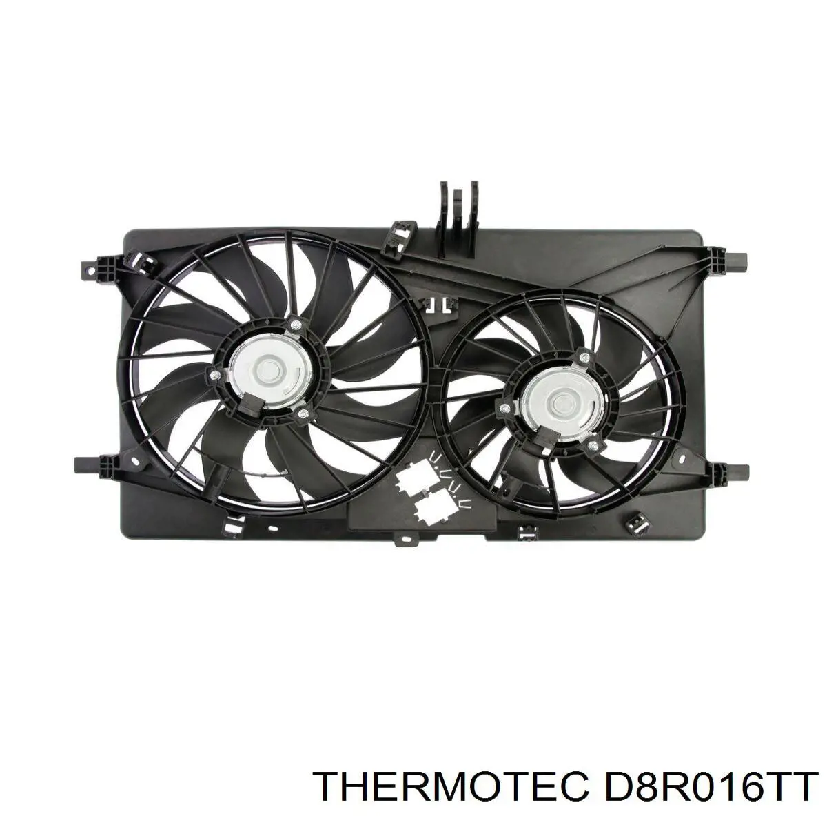 D8R016TT Thermotec difusor de radiador, ventilador de refrigeración, condensador del aire acondicionado, completo con motor y rodete