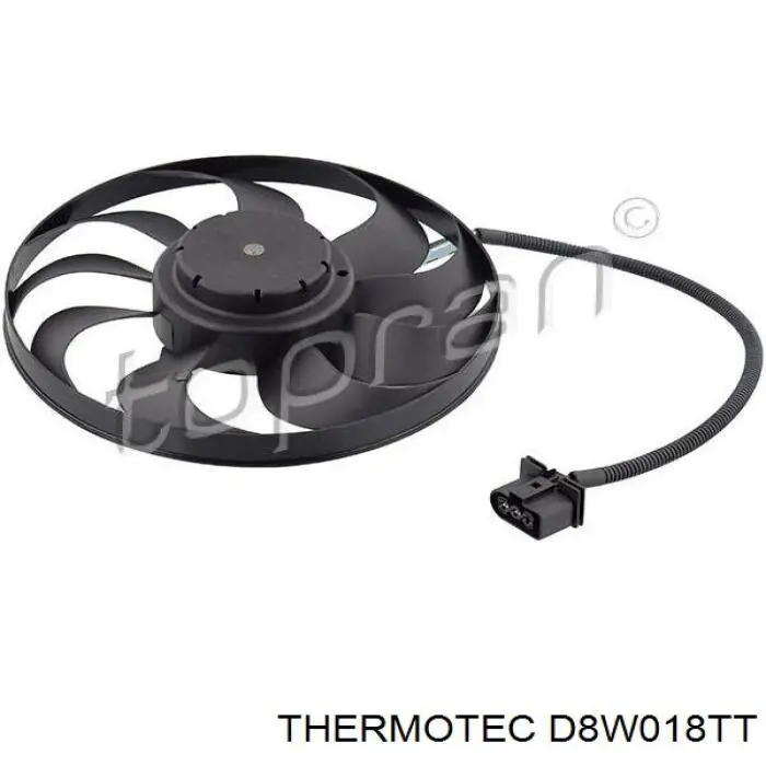 D8W018TT Thermotec ventilador (rodete +motor refrigeración del motor con electromotor completo)