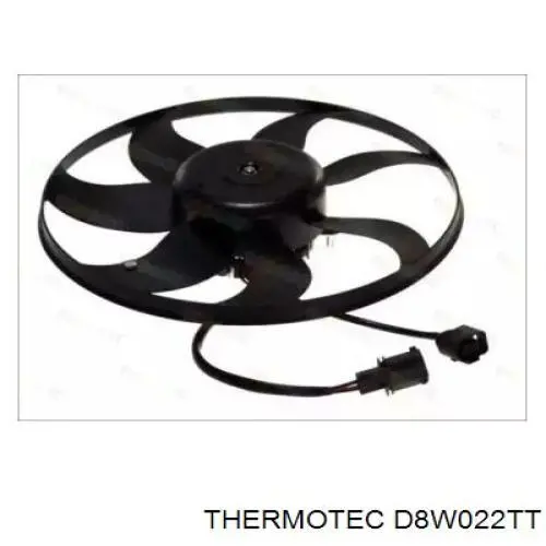 D8W022TT Thermotec ventilador (rodete +motor refrigeración del motor con electromotor, izquierdo)