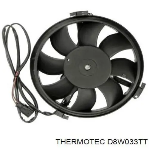 D8W033TT Thermotec ventilador (rodete +motor refrigeración del motor con electromotor completo)