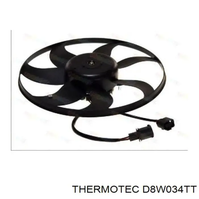 Ventilador eléctrico de refrigeración completo izquierdo (motor y hélice) D8W034TT Thermotec