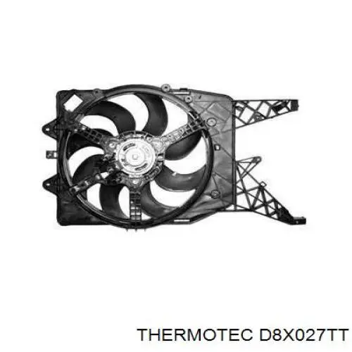 D8X027TT Thermotec rodete ventilador, refrigeración de motor