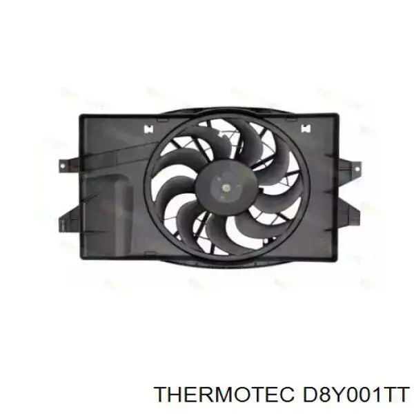 D8Y001TT Thermotec ventilador (rodete +motor refrigeración del motor con electromotor completo)