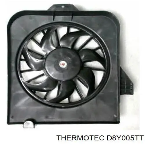 D8Y005TT Thermotec difusor de radiador, ventilador de refrigeración, condensador del aire acondicionado, completo con motor y rodete