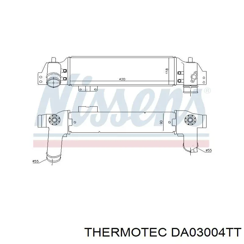 Radiador de aire de admisión KIA Sorento 1 JC