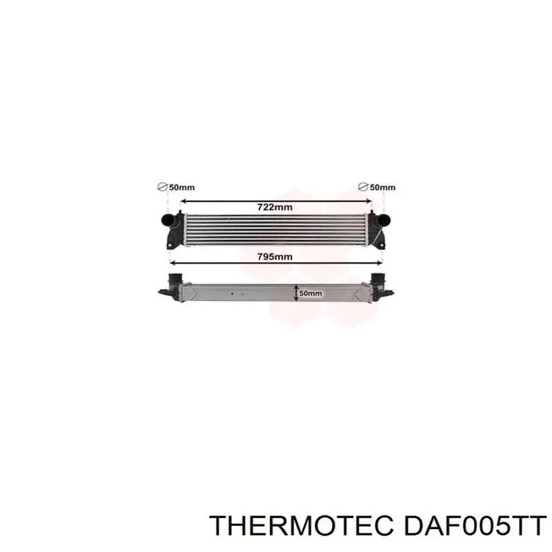 DAF005TT Thermotec radiador de aire de admisión