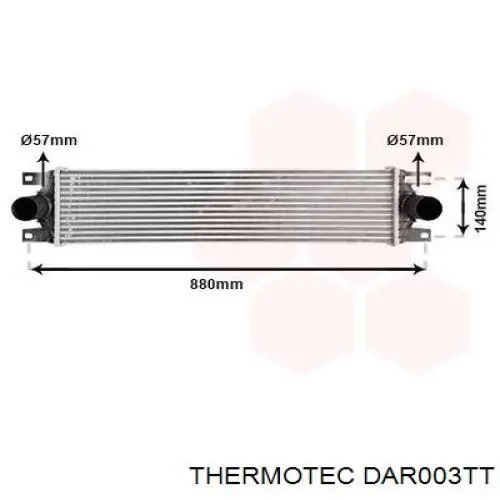 DAR003TT Thermotec intercooler