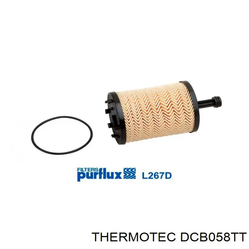 DCB058TT Thermotec tubo flexible de aire de sobrealimentación inferior izquierdo