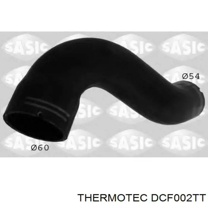 DCF002TT Thermotec tubo flexible de aire de sobrealimentación superior derecho