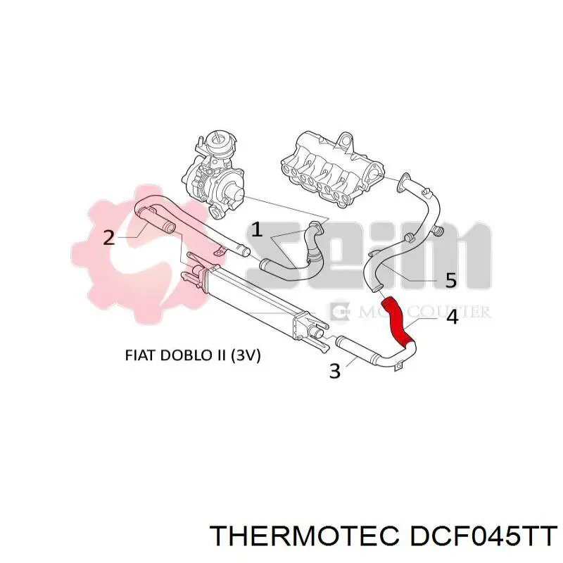 Tubo intercooler 18395 Impergom