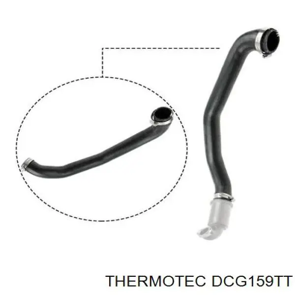 DCG159TT Thermotec tubo intercooler superior
