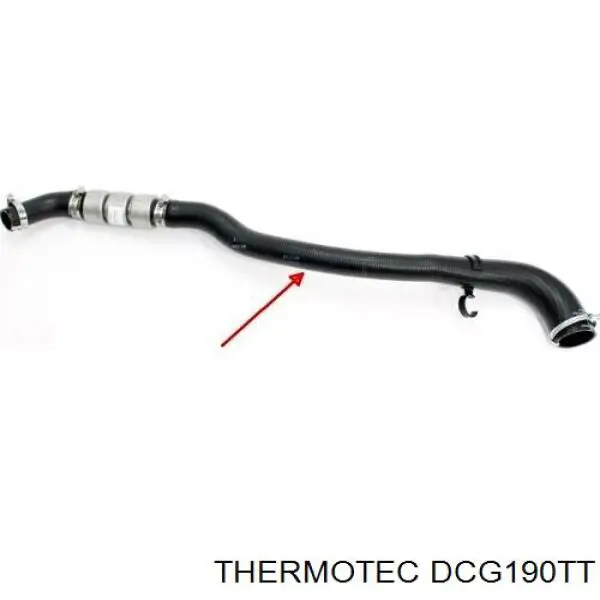 DCG190TT Thermotec tubo flexible de aire de sobrealimentación inferior izquierdo