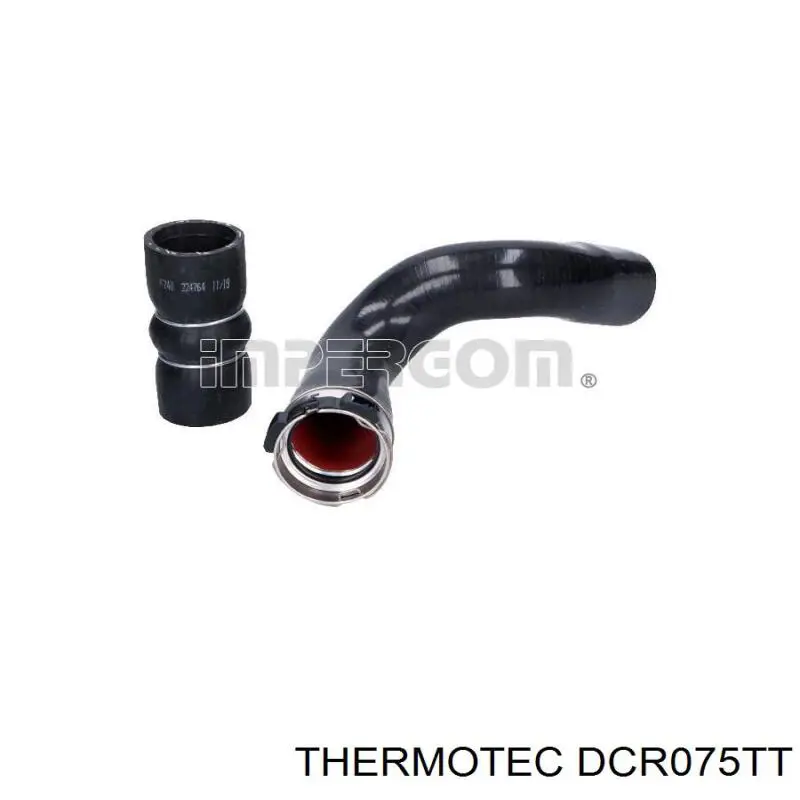 DCR075TT Thermotec tubo flexible de aire de sobrealimentación inferior derecho