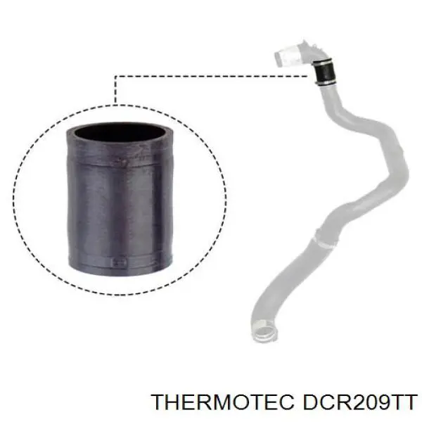 DCR209TT Thermotec tubo flexible de aire de sobrealimentación