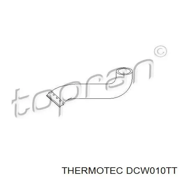 DCW010TT Thermotec tubo flexible de aire de sobrealimentación inferior