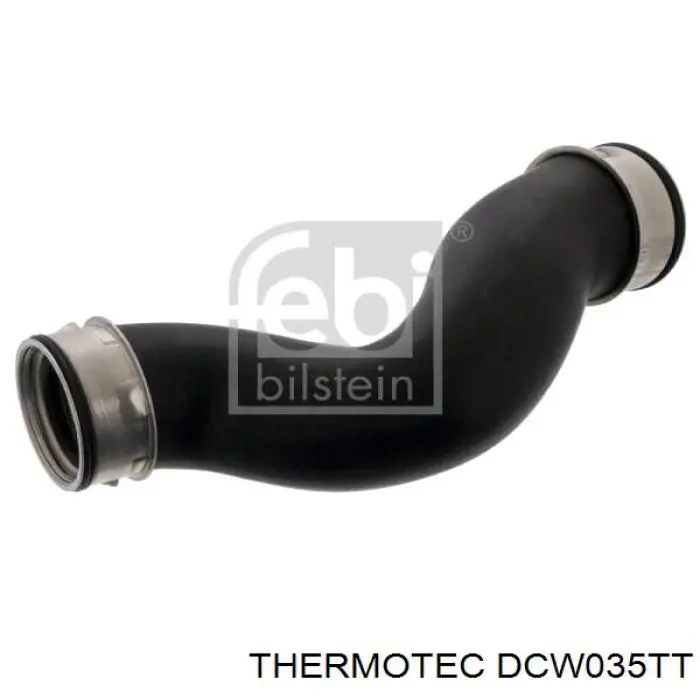 DCW035TT Thermotec tubo flexible de aire de sobrealimentación derecho